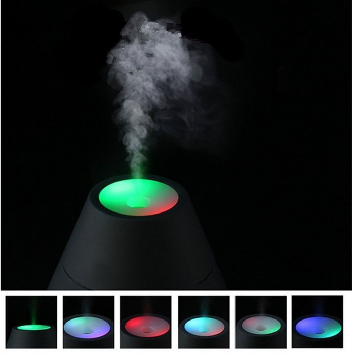 Missley LED Black Volcanic Humidifiers Small size for office living room N5