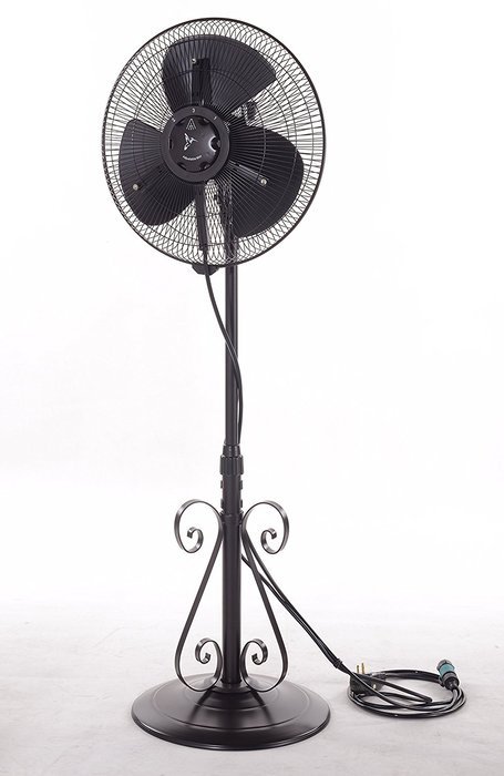 Outdoor Misting Fan (Basic) - 3 Speed - Variable Mist - All Weather Pedestal Fan N5