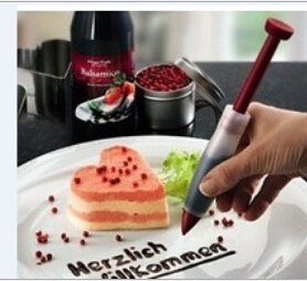 Witkey Cylinder Type Chocolate Cake Pen Pastry Decorating Pen Functions Silicone Plastic Pen