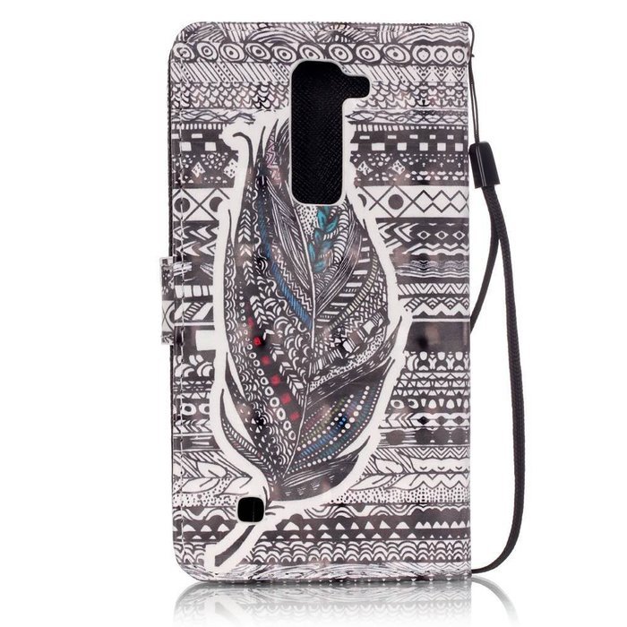 LG K7 Case,LG Tribute 5 Case,Yaheeda [3D Colored Drawing] [Flip Fit] Premium PU Leather Card-Slots Cash-Slots... N50