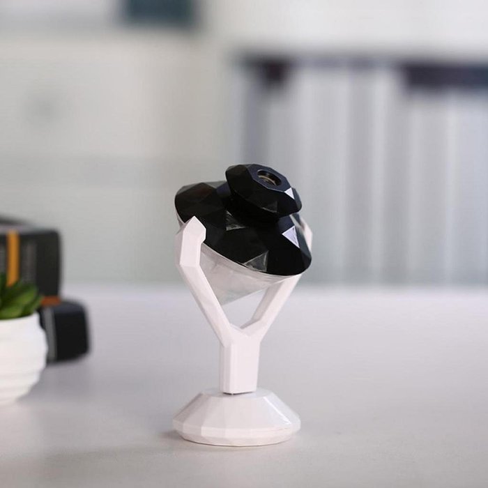 IPUIS Car Humidifier Portable USB 180 Degree Rotation Aroma Mini Diffuser Diamond-shaped Air Humidifier Mist Maker... N5