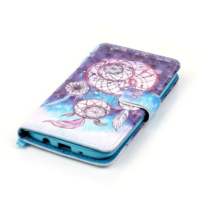 LG K7 Case,LG Tribute 5 Case,Yaheeda [3D Colored Drawing] [Flip Fit] Premium PU Leather Card-Slots Cash-Slots... N54