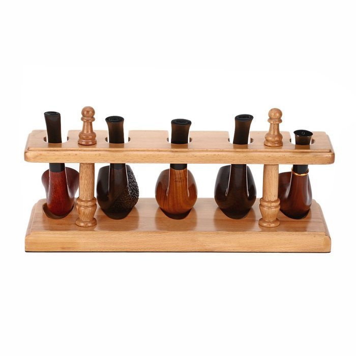 Scotte(TM) Romanesque smoking pipe rack detachable tobacco pipe stand for holder 5 pipe N5