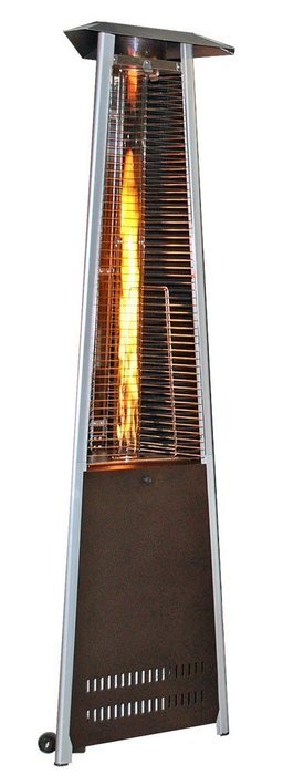 SUNHEAT International 99455 SUNHEAT Contemporary Triangle Design Portable Propane Patio Heater with Decorative...