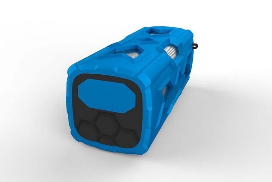 SNEED-Extreme sports waterproof Bluetooth speaker stereo 3D surround sound three anti , blue