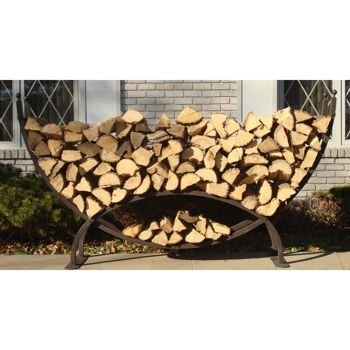 8' Crescent Firewood Rack N2