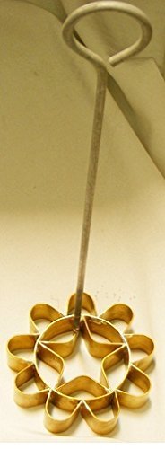 Thai Dessert Dok Jok Brass Mold Maker, Thai Flower Dorg Jorg Fried Sesame Cookies, Thai Cuisine Sold By Tamegems...