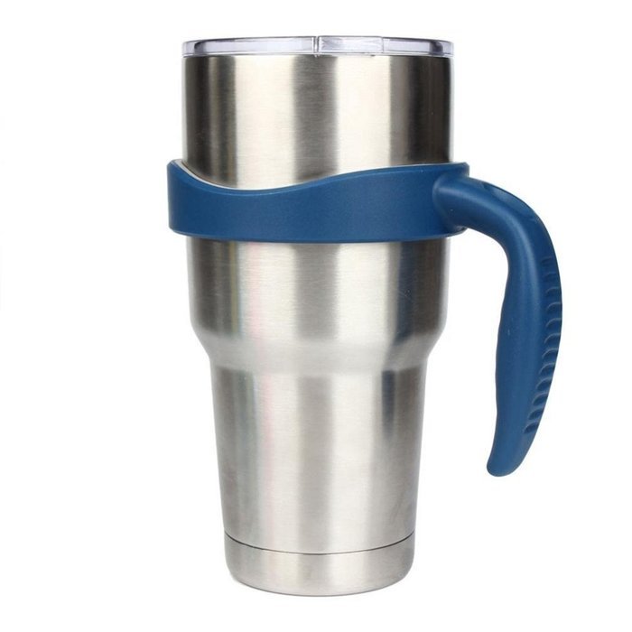 Morecome New 30 Oz Stainless Steel Insulated Tumbler Mug Handle (Purple) N4