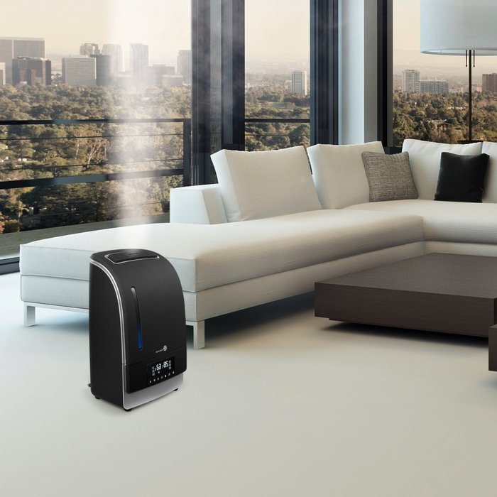 Warm & Cool Mist Humidifier with LED Display, TaoTronics Ultrasonic Air Humidifers with 6L, Touch Sensitive LED... N8
