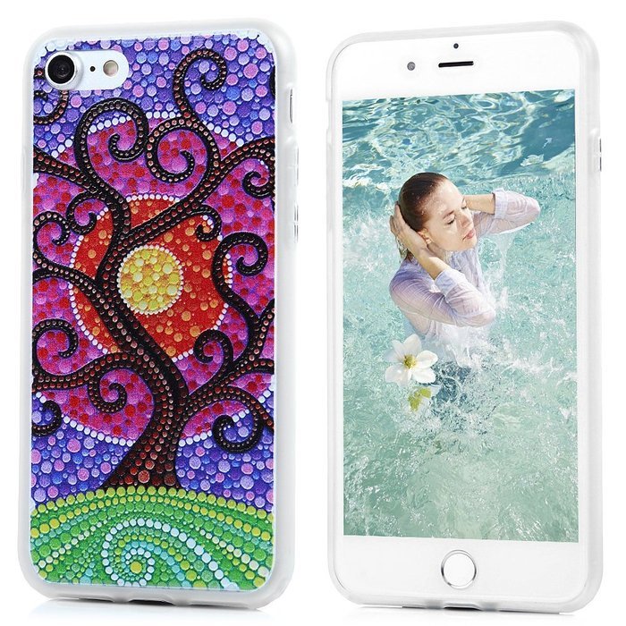 Badalink iPhone 7 TPU Case (4.7") Shockproof Soft TPU Rubber Skin Bumper Case Flexible Easy Grip with 3D Basso-relievo... N15