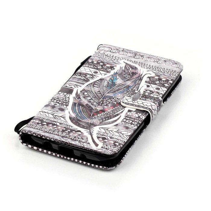 LG K7 Case,LG Tribute 5 Case,Yaheeda [3D Colored Drawing] [Flip Fit] Premium PU Leather Card-Slots Cash-Slots... N64