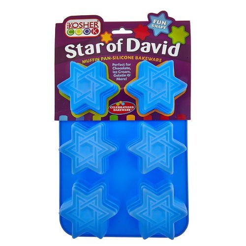 The Kosher Cook KCBW0146 Silicone Star of David Muffin/Cupcake Pan