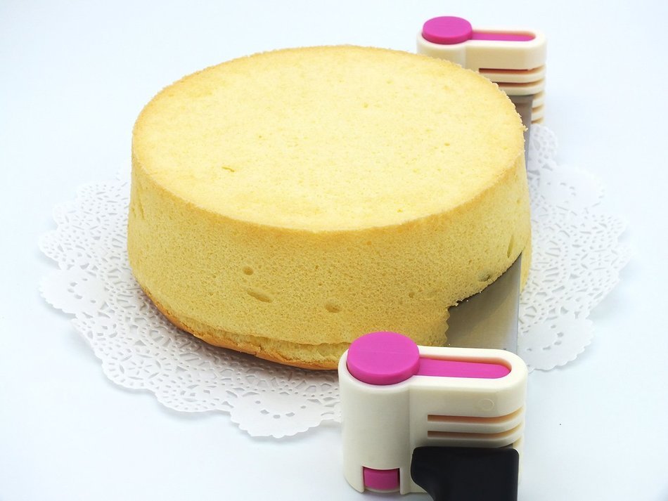 2PCS DIY Cake Slicer , Stratification Auxiliary , Bread Slice , Toast Cut, 5 Layers Leveler Slicer , Kitchen Fixator... N2