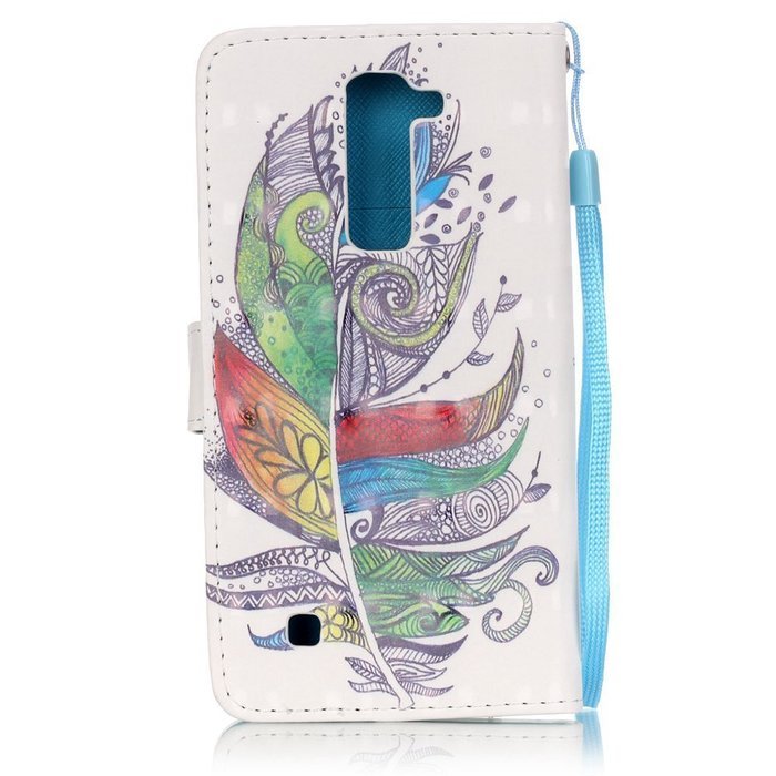 LG K7 Case,LG Tribute 5 Case,Yaheeda [3D Colored Drawing] [Flip Fit] Premium PU Leather Card-Slots Cash-Slots... N72