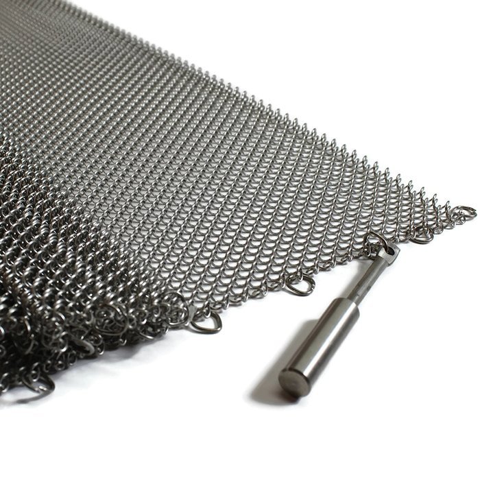Midwest Hearth Fireplace Screen Mesh Curtain. 2 Panels Each 24" Wide. Includes Screen Pulls. Made in USA (20"... N5