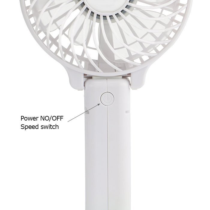 iEGrow Portable USB Mini Battery Fans with Umbrella Hanging and Metal Clip(Black) N17
