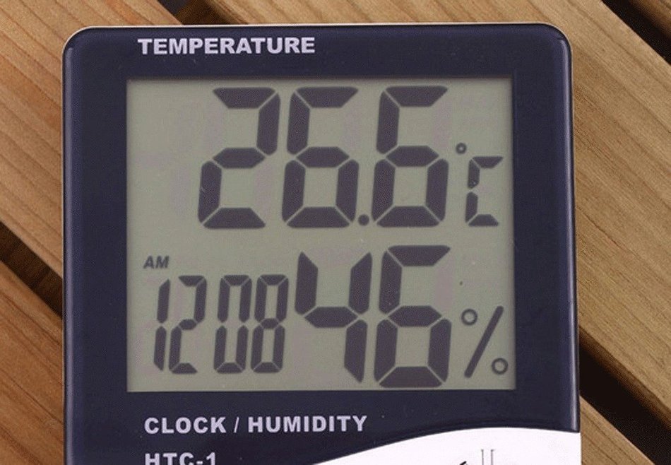 Thermometer Indoor Digital LCD Hygrometer Temperature Humidity Meter Alarm Clock N6