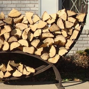 8' Crescent Firewood Rack N4