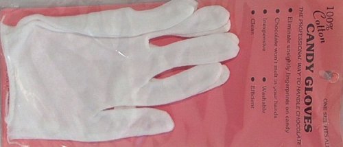 CK Products White Cotton Gloves, Medium, 12 Pairs