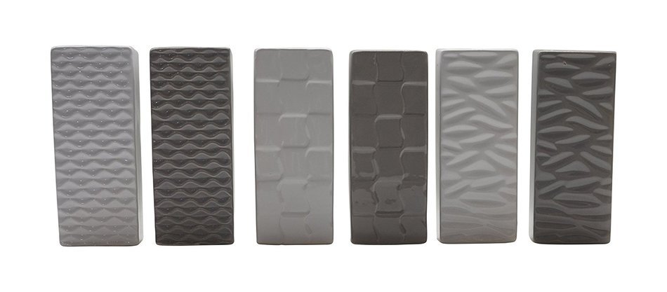 Gicos QS3653A/B Radiators Humidifier, Ceramic, Three Waving Design (Pack of 6) N3