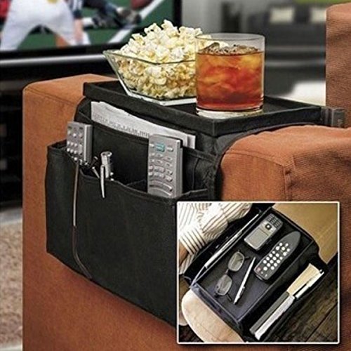 6 Pockets Sofa Handrail Couch Armrest Organizer Remote Control Holder Bag Sofa Arm Rest Organizer N2