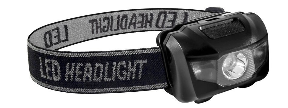 Go Green Power GG-113-3HLWH 3W LED HeadLight - 3 Modes Strobe Included - WeatherProof White,