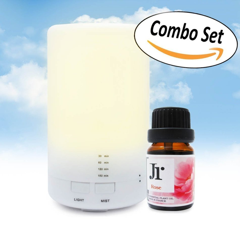 JR Combo Set/ Gift Set WhiteMusk 100% Natural & Pure Essential Oil USB aroma Diffuser/ Essential Oil Diffuser... N10