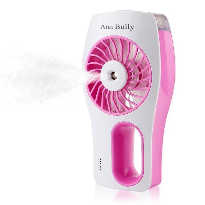 Ann Bully Portable Handheld USB Mini Misting Fan Cooling Humidifier 2000mAh Rechargeable Battery 40ml Water Tank... N2