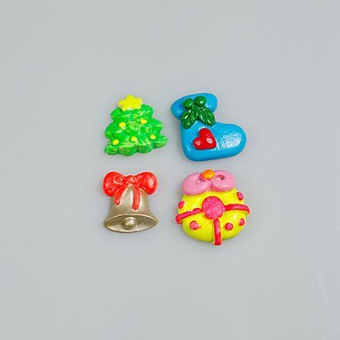 Sher Cake Tools Christmas Tree Gift Bell Silicone Mold for Cake Decorating Cupcake Candy Chocolate Soap Clay Fimo...