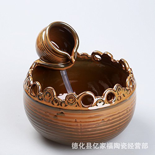 FEI&S The jug lid flowing water ornaments humidifier office desktop Water View Creative,171719cm