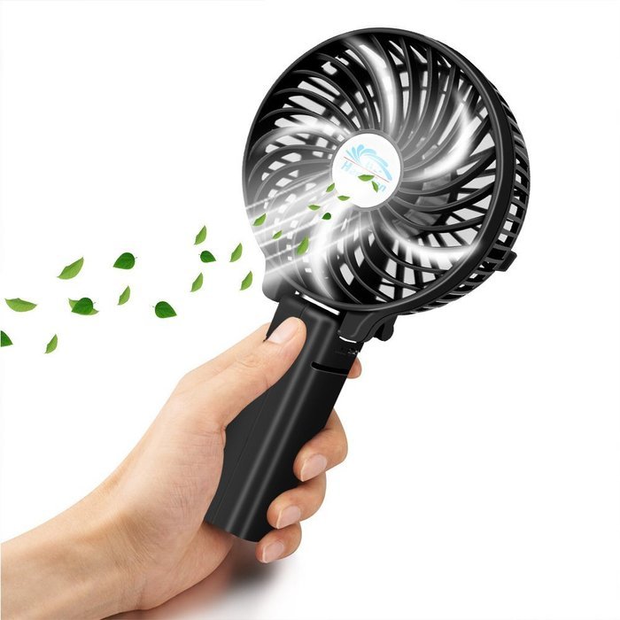 VersionTech Multipurpose Collapsible Portable Fan Outdoor Fan Clip Fan Desktop Fan(3 Speed, Black) N6