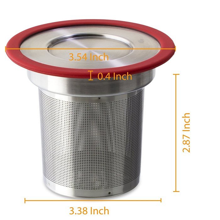 Infused Tea Basket | Food Grade Nontoxic Stainless Steel Loose-Leaf Tea Infuser Steeper Filter Strainer with Fine... N2