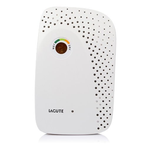 LAGUTE Adenium Renewable Wireless Mini Dehumidifier, Absorbs Moisture, Max 500 cubic ft. Area, No Batteries or... N12