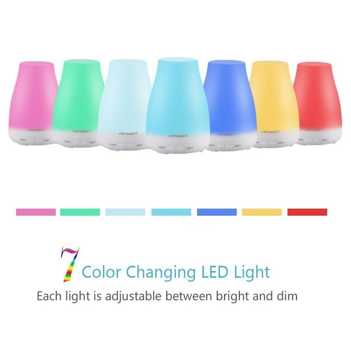 Generic Version Essential Oil Diffuser Aroma Essential Oil Cool Mist Humidifier 100ml N3