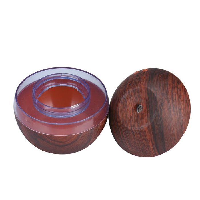 Fullkang Air Aroma Essential Oil Diffuser LED Ultrasonic Aroma Aromatherapy Humidifier (Brown) N8