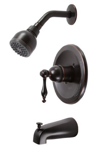 Premier Faucet 119275 Wellington Single Handle Tub & Shower Faucet, Parisian Bronze by Premier Faucet
