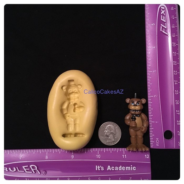 Five ( 5 ) Nights At Freddy's Fondant Mold Gumpaste
