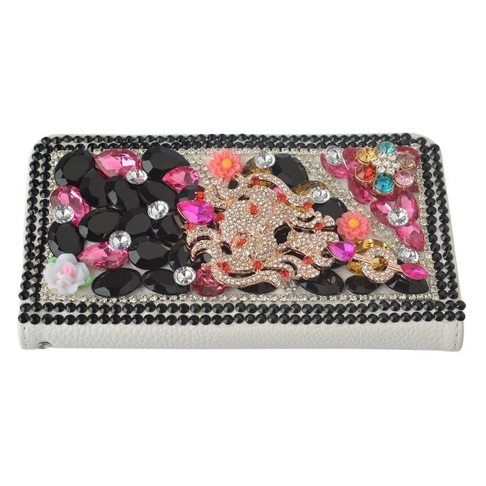 LG V10 Case Yaheeda [Stand Feature] Bling Sparkle Crystal Wallet Case [Diamond Jewel] Premium [Bling Luxury] PU... N51