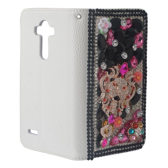 LG V10 Case Yaheeda [Stand Feature] Bling Sparkle Crystal Wallet Case [Diamond Jewel] Premium [Bling Luxury] PU... N53