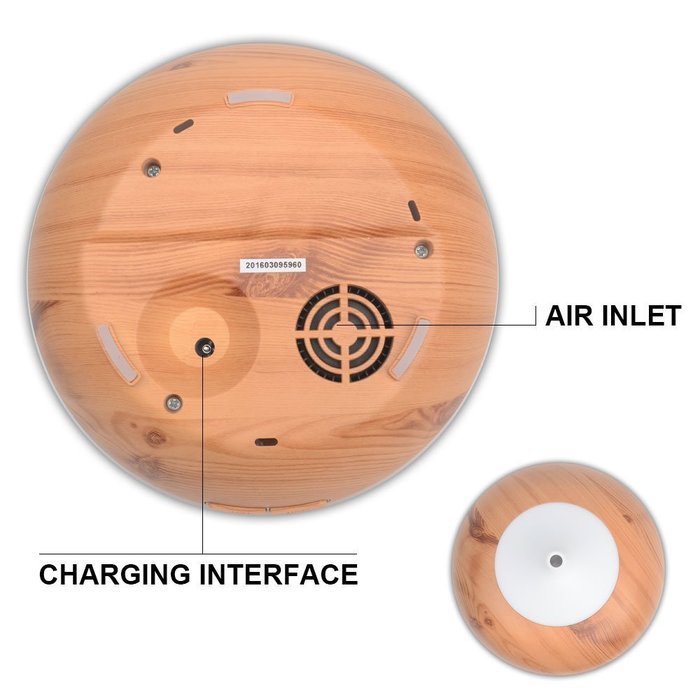 Mijoyee 300ml Aroma Essential Oil Diffuser with 7 Color shades, Ultrasonic Cool Mist Humidifier, For Home, Office... N9