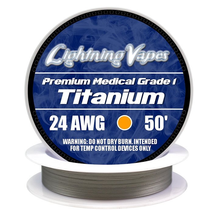LV Titanium Grade 1 Wire 24 AWG - 50'