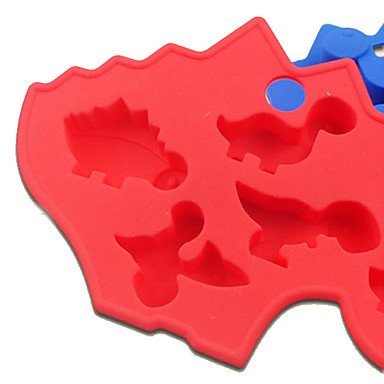 Y&XL&H Dinosaur Shaped Silicone Chocolate Cake Biscuit Baking Mold Tray Ice Mold Bakewa(Random Color) N2