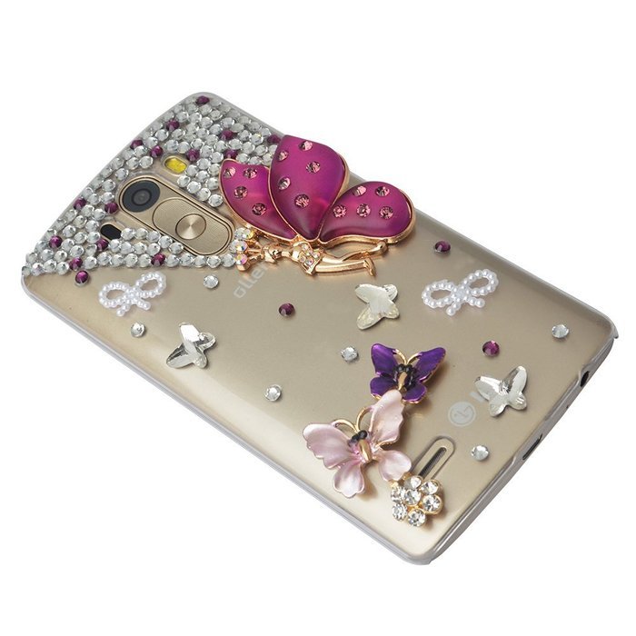 LG Stylus 2 Case,LG G Stylo 2 LS775 Case,Yaheeda Studded Rhinestone Crystal Bling Clear Hard Case Cover for LG... N16