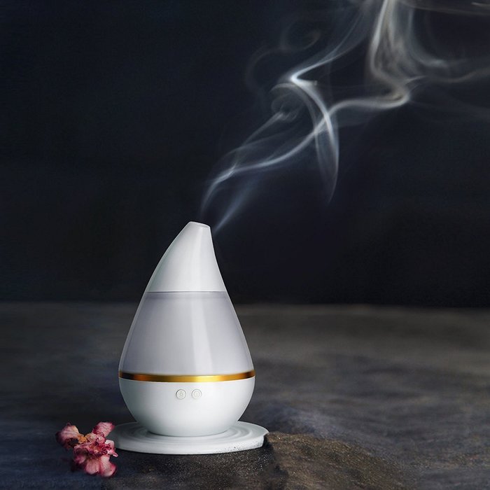 Cool Mist Aroma Humidifier，GREEN JUNGLE Portable Essential Oil Diffuser Aromatherapy, 5 Color LED Lights Changing... N7