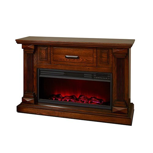 Lifelux LDFP0018US 48" 3-Tube Element Infrared Mantle Fireplace N3