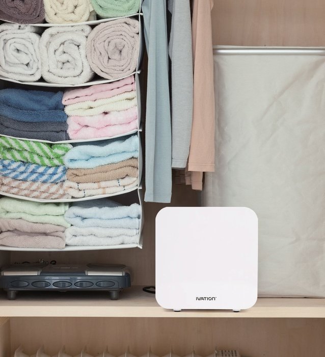 Ivation ERSDM18 Mini Dehumidifier with Both Peltier & Exclusive ERS Technologies for Power Efficiency & Better... N4