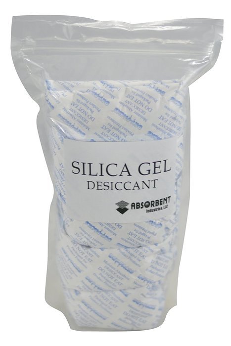 100 gram X 5 PK Silica Gel Desiccant Moisture Absorber -FDA Compliant Food Safe