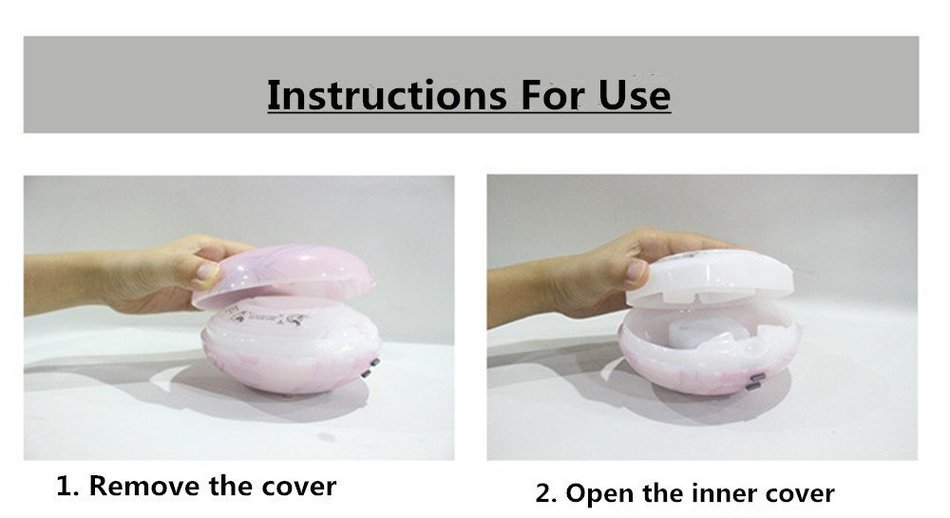 HICBOX 7 kinds of color lights ultrasonic mute fragrance machine humidifier 100ML (Pink) N5