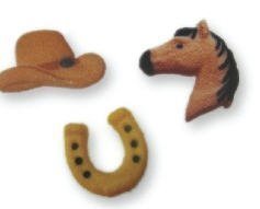 BundleOfBeauty Item#33956- Horse & CowBoy Edible Sugar Cupcake & Cake Decoration Topper