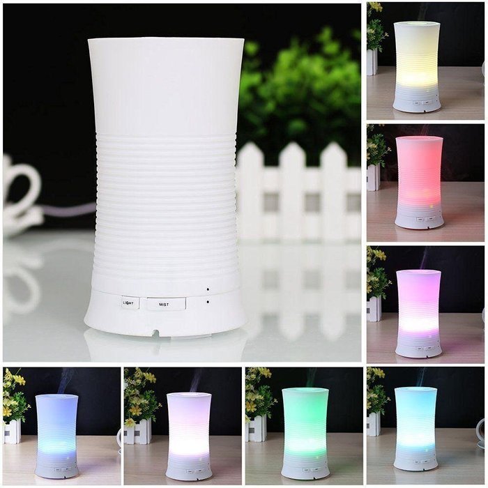 Deckey Aroma Diffuser Ultrasonic Humidifier Essential Oil Two Modes of Cool Mist 7 Color Changing Auto Off For... N7